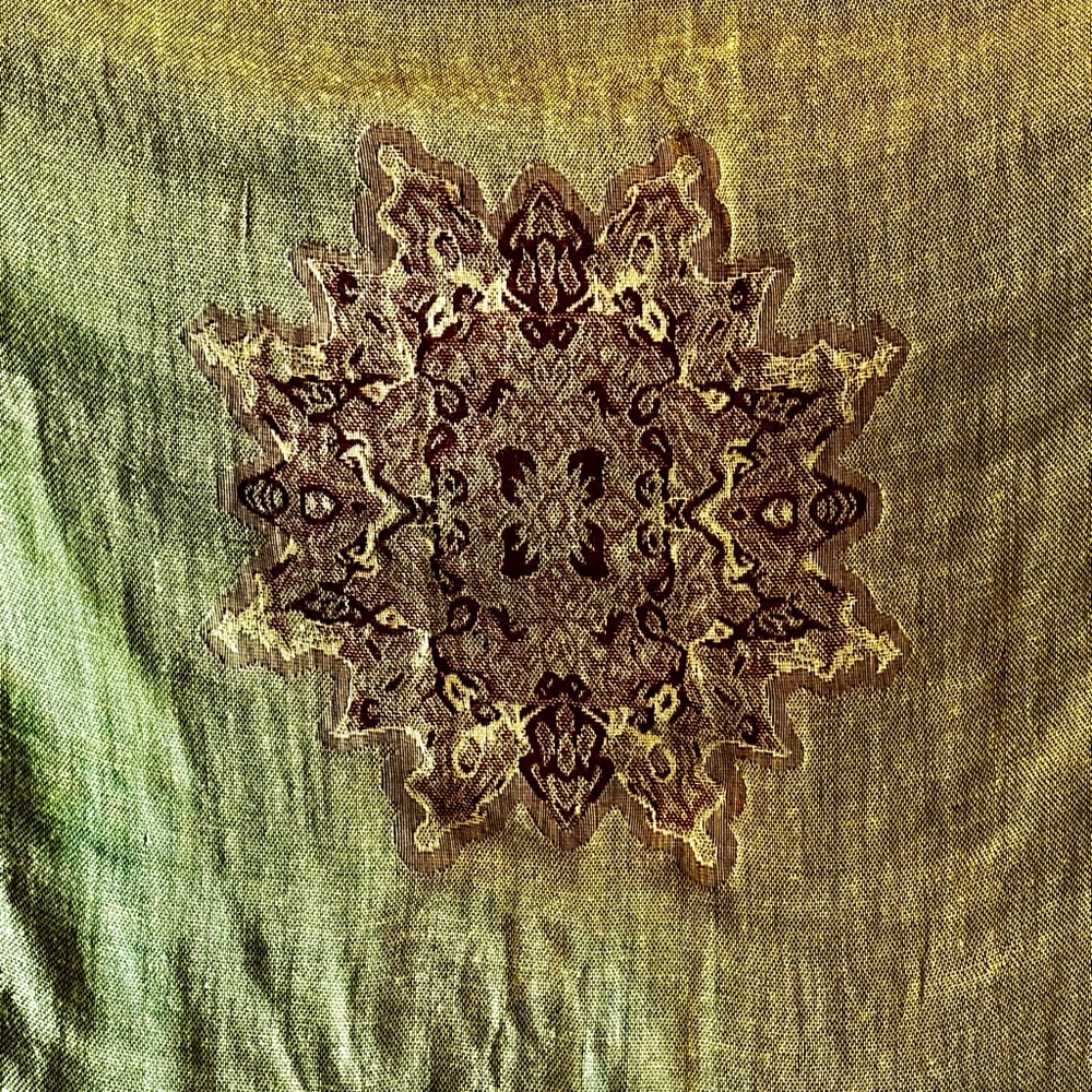 🦋Reversible Butterfly Silk-Blend Pashmina Wrap in Olive & Chocolate🦋Scarf - Picture 11 of 14